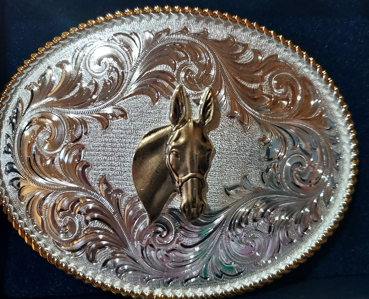 Mule belt buckle best sale